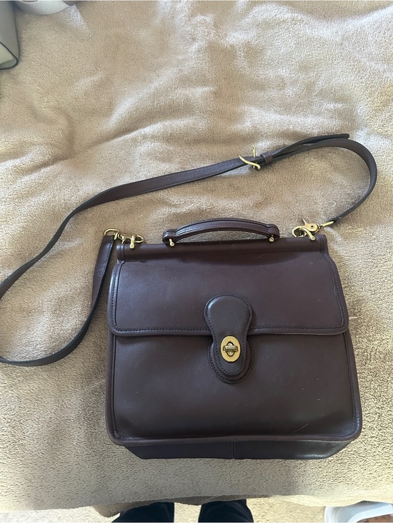 Coach Handbags - Coach Brown Leather Crossbody Satchel with Top Handle